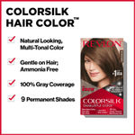 Buy Revlon ColorSilk Hair Color with Keratin - 4N Medium Brown - (with Outrageous Shampoo 90 ml) - Purplle