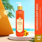 Buy Omeo Calendula Body Wash, Shower Gel with Natural Extract of Calendula for Moisturises and Gentle Skin Cleanser for Women & Men | Pump Bottle - 180 ml - Purplle
