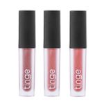 Buy Tinge Liquid Matte Lipstick, Louder Set of 3, Nude, Pink, Light Orange - Purplle