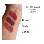 Buy Tinge Liquid Matte Lipstick, Louder Set of 3, Nude, Pink, Light Orange - Purplle