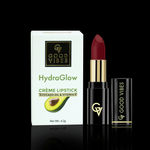 Buy Good Vibes HydraGlow Crème Lipstick | Avocado Oil & Vitamin E | Cherry Red (R1) - 4.2g - Purplle