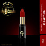 Buy Good Vibes HydraGlow Creme Lipstick | Avocado Oil & Vitamin E | Party Red (R3) - (4.2g) - Purplle