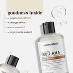 Buy AromaMusk Fruit AHA Face Wash for Skin Brightening, 200 ml | Soap Free, No SLS, Parabens, Harsh Chemicals - Purplle