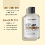 Buy AromaMusk Fruit AHA Face Wash for Skin Brightening, 200 ml | Soap Free, No SLS, Parabens, Harsh Chemicals - Purplle