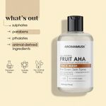 Buy AromaMusk Fruit AHA Face Wash for Skin Brightening, 200 ml | Soap Free, No SLS, Parabens, Harsh Chemicals - Purplle