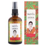 Buy Skivia Castor Carrier Oil - 100 ml | Virgin & Cold-Pressed | Enhances Skin & Hair Health | Moisturizes Skin | Helps Revive Damaged Hair - Purplle