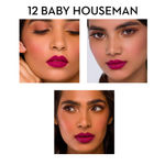 Buy SUGAR Cosmetics - Matte As Hell - Crayon Lipstick -12 Baby Houseman (Deep Pink) - 2.8  gms - Bold and Silky Matte Finish Lipstick, Lightweight, Lasts Up to 12 hours - Purplle