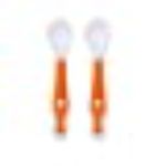 Buy Mee Mee Baby Feeding Spoon Set of 2 | Easy Grip | BAP Free | Soft Tip Spoon for Baby 0+ Moths Baby/Kids (Orange) - Purplle