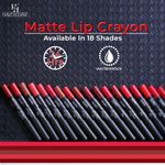 Buy Half N Half Matte Lip Crayon Velvet Soft & Long Lasting, 24h Super Stay, Dark Chocolate & Go Red, PO2 (10.5gm) - Purplle