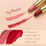 Buy Half N Half Velvet Matte Texture Lipstick My Colour, Lusty-Rust & Lady-Red, PO2 (7.6gm) - Purplle