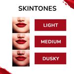 Buy Matt look Matte Crush Velvet Mousse Lipstick, Cherry Maroon & Blood Red, PO2 (20ml) - Purplle