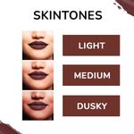 Buy Matt look Matte Crush Velvet Mousse Lipstick, Cafe Mocha & Brazen Raisin, PO2 (20ml) - Purplle