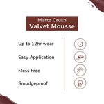 Buy Matt look Matte Crush Velvet Mousse Lipstick, Cafe Mocha & Brazen Raisin, PO2 (20ml) - Purplle