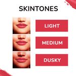 Buy Matt look Matte Crush Velvet Mousse Lipstick, Rose Pink & Maroon, PO2 (20ml) - Purplle
