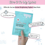 Buy Myglamm Popxo De-Tan Jam Instant Brightening Yoghurt Sheet Mask-30g - Purplle