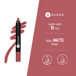 Buy SUGAR Cosmetics Matte as Hell Crayon Lipsticks for Women | Lasts Up To 8+ Hours | Lip Crayon with Sharpener | 2.8 gm - 07 Viola - Purplle
