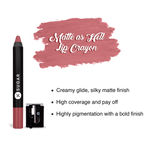 Buy SUGAR Cosmetics Matte as Hell Crayon Lipsticks for Women | Lasts Up To 8+ Hours | Lip Crayon with Sharpener | 2.8 gm - 07 Viola - Purplle