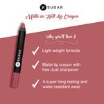 Buy SUGAR Cosmetics Matte as Hell Crayon Lipsticks for Women | Lasts Up To 8+ Hours | Lip Crayon with Sharpener | 2.8 gm - 07 Viola - Purplle