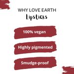 Buy Love Earth Liquid Mousse Lipstick - Pink & Tonic Matte Finish | Lightweight, Non-Sticky, Non-Drying,Transferproof, Waterproof | Lasts Up to 12 hours with Vitamin E and Jojoba Oil - 6 ml - Purplle