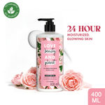 Buy Love Beauty & Planet Natural Murumuru Butter & Rose Glow Body Lotion | 24 hour Moisturization | Non-Sticky | Fast Absorbing | For Normal to Dry Skin | Paraben Free | Vegan | Cruelty-Free | 400 ml - Purplle