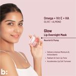 Buy Biocule Vitamin E + Ha Glow Lip Overnight Sleeping Mask For Glowing Lips 100% Natural 15G - Purplle