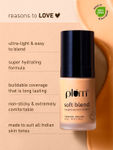 Buy Plum Soft Blend Weightless Foundation | With Hyaluronic Acid | Matte Finish | Super Hydrating | 100% Vegan & Cruelty-Free | Sunkissed Gold - 120N - Purplle