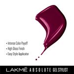 Buy Lakme Absolute Gel Stylist Nail Color, Royalty, 12ml - Purplle