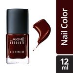 Buy Lakme Absolute Gel Stylist Nail Color, Enigma, 12ml - Purplle