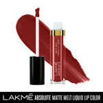 Buy Lakme Absolute Matte Melt Liquid Lip Color, Mocha Shot, 6 ml - Purplle