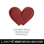Buy Lakme Absolute Matte Melt Liquid Lip Color, Mocha Shot, 6 ml - Purplle