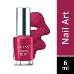 Buy Lakme Color Crush Nail Art - Burgundy M5 (6 ml) - Purplle