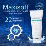 Buy Maxisoft Herbal Hair Conditioner |With Aloe, Amla, Basil, Brahmi, Bhringraj, Henna, Neem, Shikakai, Sunflower Oil, Olive Oil, Shea Butter|pH Balanced|Paraben Free (100 ml-Pack Of 2) - Purplle
