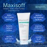 Buy Maxisoft Herbal Hair Conditioner |With Aloe, Amla, Basil, Brahmi, Bhringraj, Henna, Neem, Shikakai, Sunflower Oil, Olive Oil, Shea Butter|pH Balanced|Paraben Free (100 ml-Pack Of 2) - Purplle