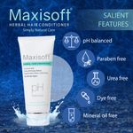 Buy Maxisoft Herbal Hair Conditioner |With Aloe, Amla, Basil, Brahmi, Bhringraj, Henna, Neem, Shikakai, Sunflower Oil, Olive Oil, Shea Butter|pH Balanced|Paraben Free (100 ml-Pack Of 2) - Purplle