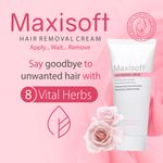 Buy Maxisoft Hair Removal Cream |With Aloe Vera, Avocado, Allantoin, Cocoa Butter, Glycerine, Rose, Shea Butter, Vitamin E| pH Balanced|Paraben Free|(60 gm Pack Of 1) - Purplle