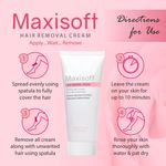 Buy Maxisoft Hair Removal Cream |With Aloe Vera, Avocado, Allantoin, Cocoa Butter, Glycerine, Rose, Shea Butter, Vitamin E| pH Balanced|Paraben Free|(60 gm Pack Of 1) - Purplle