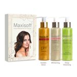 Buy Maxisoft Deep Cleansing Face Wash (100 ml) + Golden Glow Face Wash (100 ml) + Whitening Face Wash (100 ml) | Oil free | Paraben-free | pH Balanced | For all Skin types | (Combo Pack) (Pack 1) - Purplle
