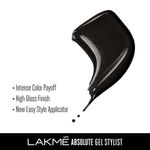 Buy Lakme Absolute Gel Stylist Nail Color, Carbon (12 ml) - Purplle