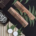 Buy BodyHerbals Anti Static Handmade 100 % Natural Neem Wood Comb Set, Gift Sets of Handle Rake and Wide Tooth Combs - Purplle