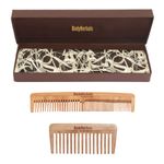 Buy BodyHerbal Anti Static Handmade 100 % Natural Neem Wood Comb Set, Gift Sets of Wide Tooth Travel Comb and Double Tooth Comb - Purplle