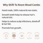 Buy BodyHerbal Anti Static Handmade 100 % Natural Neem Wood Comb Set, Gift Sets of Wide Tooth Travel Comb and Double Tooth Comb - Purplle