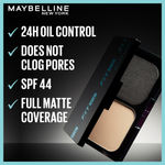 Buy Maybelline New York Fit MeA Matte + Poreless Powder Foundation, Shade 110 9g - Purplle