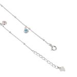 Buy Zavya Set of 2 925 Sterling Silver Anklets- - PAIR ANK-60090-PAIR - Purplle