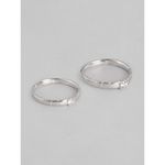 Buy Zavya Women 925 Sterling Silver Couple Finger Rings RNG-40016-CMB - Purplle