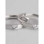 Buy Zavya Women 925 Sterling Silver Couple Finger Rings RNG-40016-CMB - Purplle