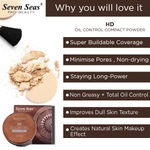 Buy Seven Seas 2 In 1 HD Oil Control Compact Powder Matte Finish (Nude) Compact - Purplle