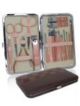 Buy Lick Combo Set of 18 in 1 Brown Manicure Pedicure Kit & 1 Pink Beauty Blender - Purplle