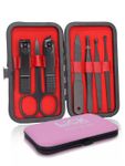 Buy Lick Combo Set of 7 in 1 Black Manicure Pedicure Kit & 1 Pink Beauty Blender - Purplle