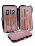 Buy Lick Combo Set of 7 in 1 Rose Gold Manicure Pedicure Kit & 1 Pink Beauty Blender - Purplle