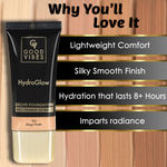 Buy Good Vibes HydraGlow Liquid Foundation (30 ml) - 135 Beige Nude - Purplle